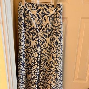 Printed wide leg pants